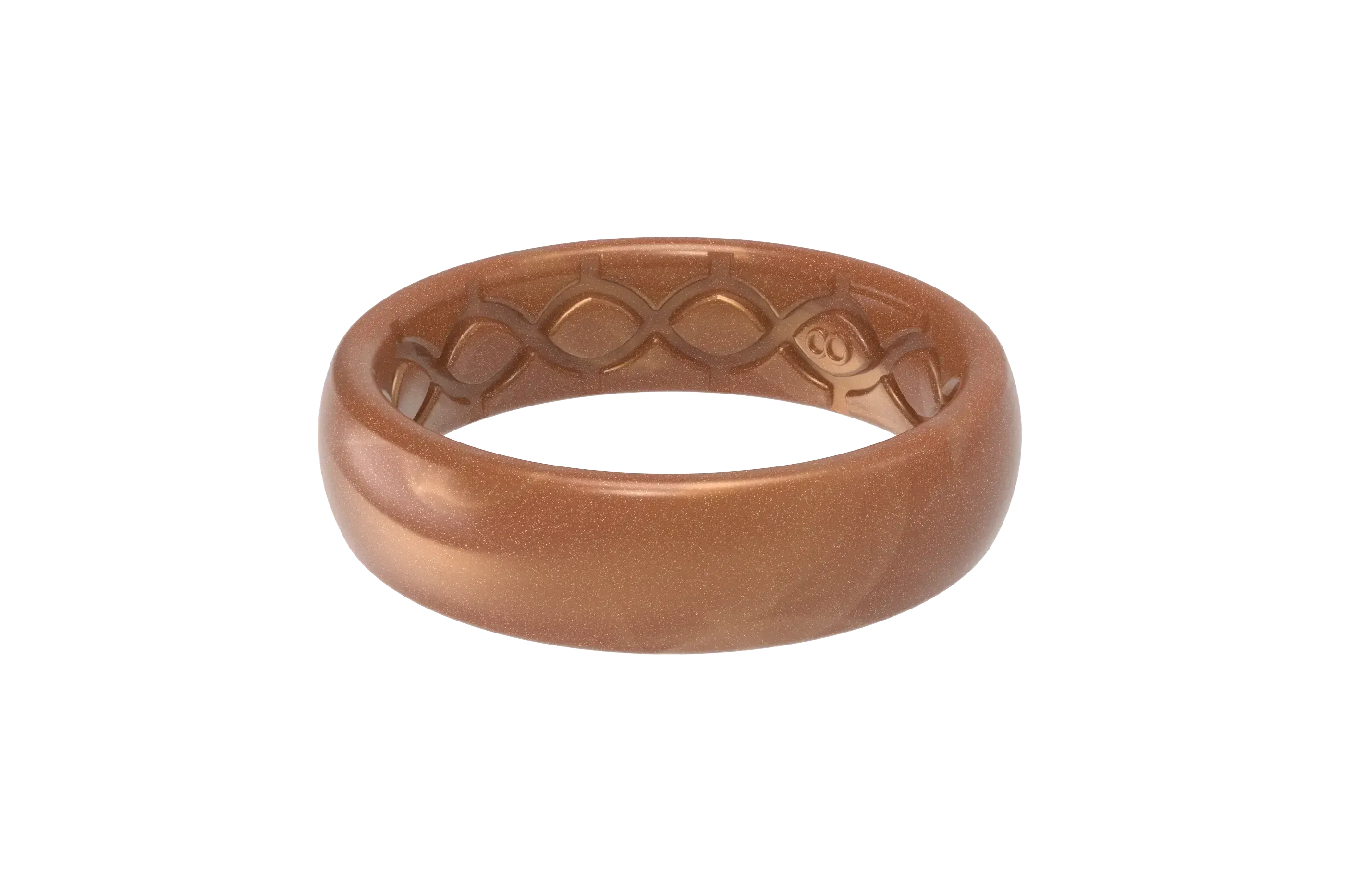 Solid Copper Thin Ring view 1