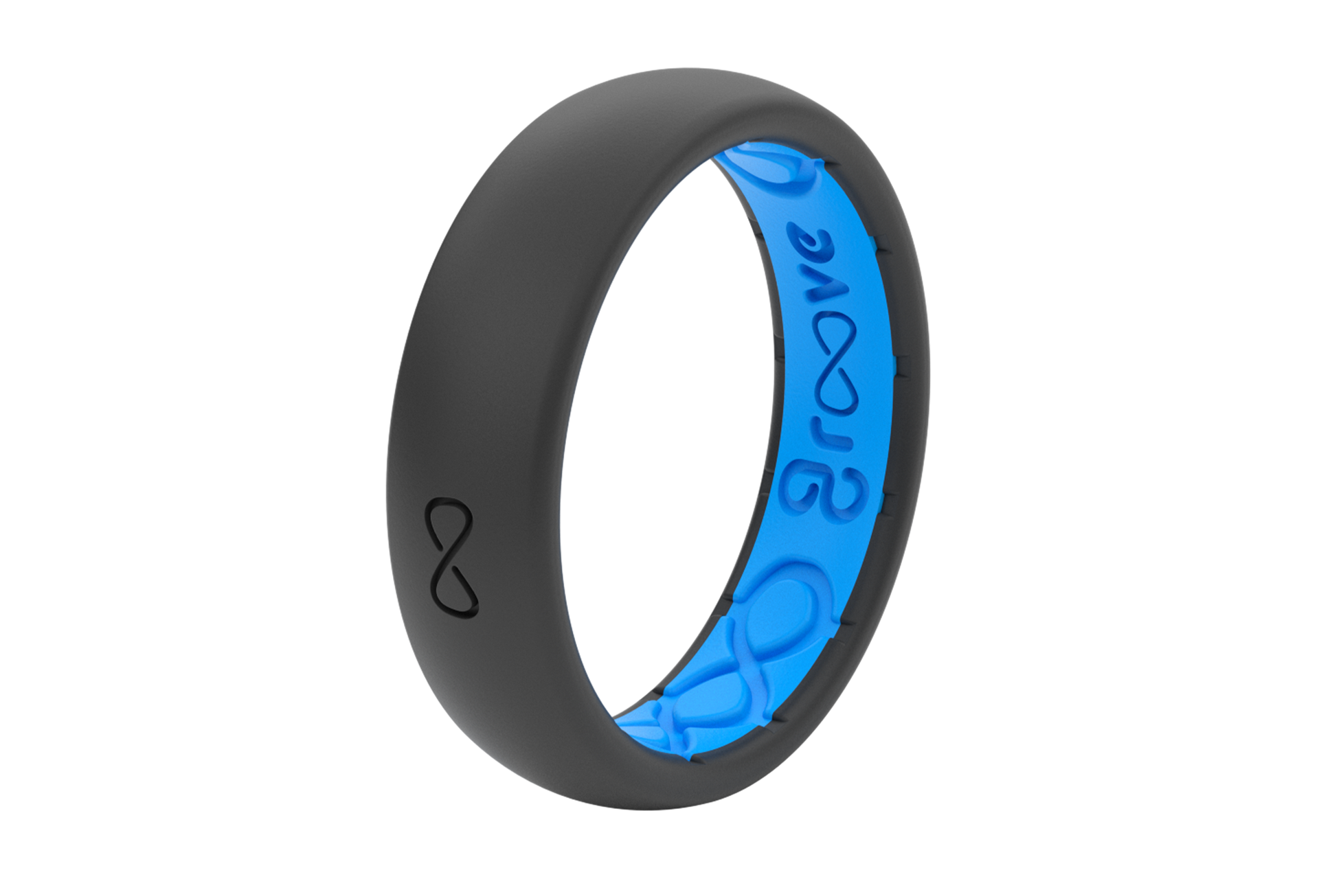 Groove Women s Silicone Wedding Band Deep Stone Grey Groove Life