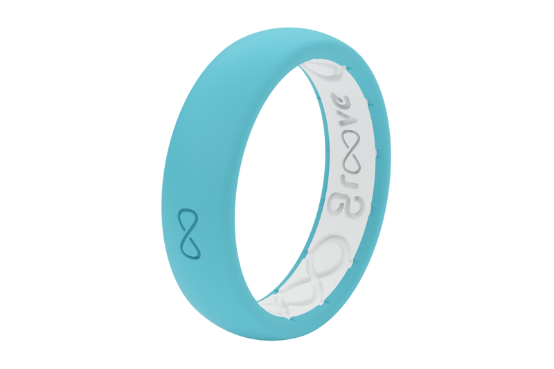 Thin Solid Turquoise - viewed from side