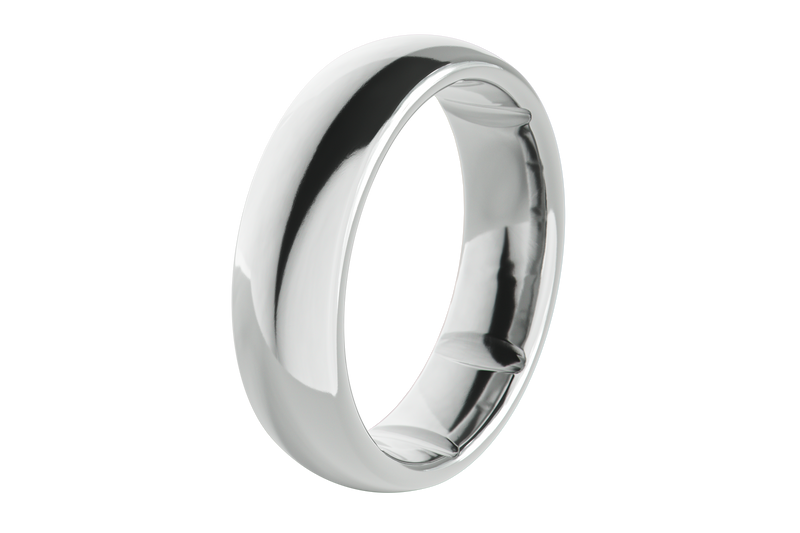 Groove Ring® Tungsten 6mm - Platinum