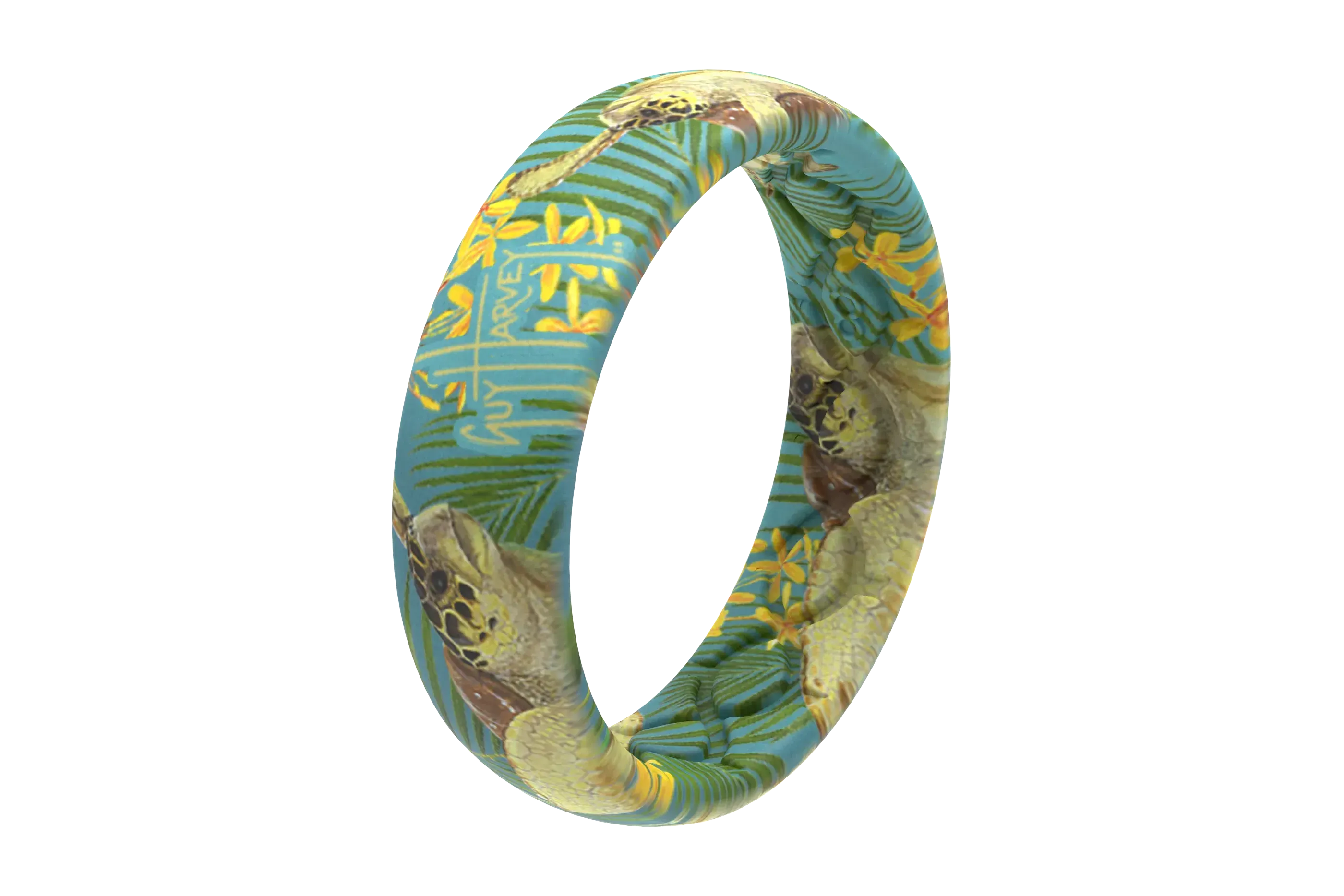 Guy Harvey Tropical Turtle Thin Ring view 3