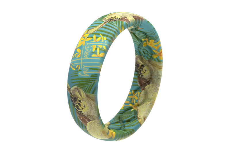 Guy Harvey Tropical Turtle Thin Ring view 3