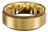 Tungsten 24K Gold Metal Ring