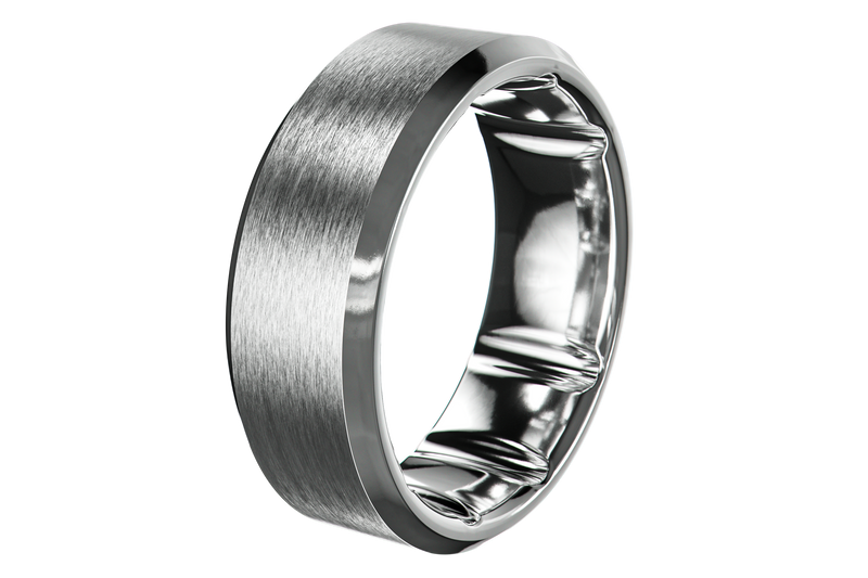 Groove Ring® Tungsten - Platinum