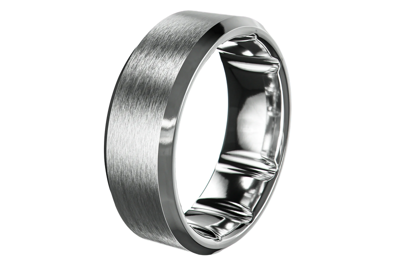 Groove Ring® Tungsten - Platinum