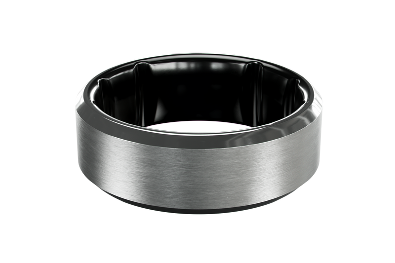 Tungsten Platinum Ring View 1