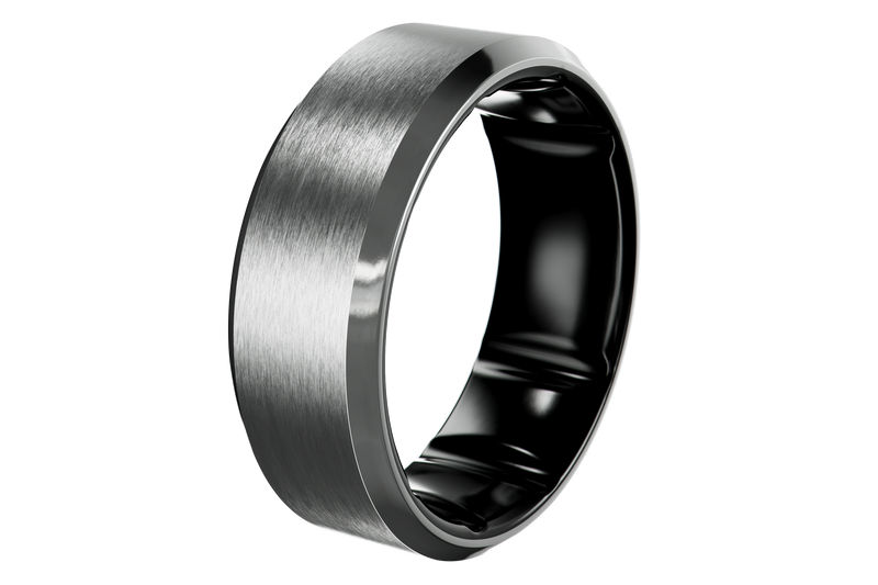 Tungsten Platinum Ring View 2
