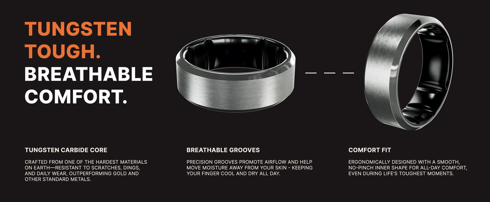 platinum tungsten metal ring