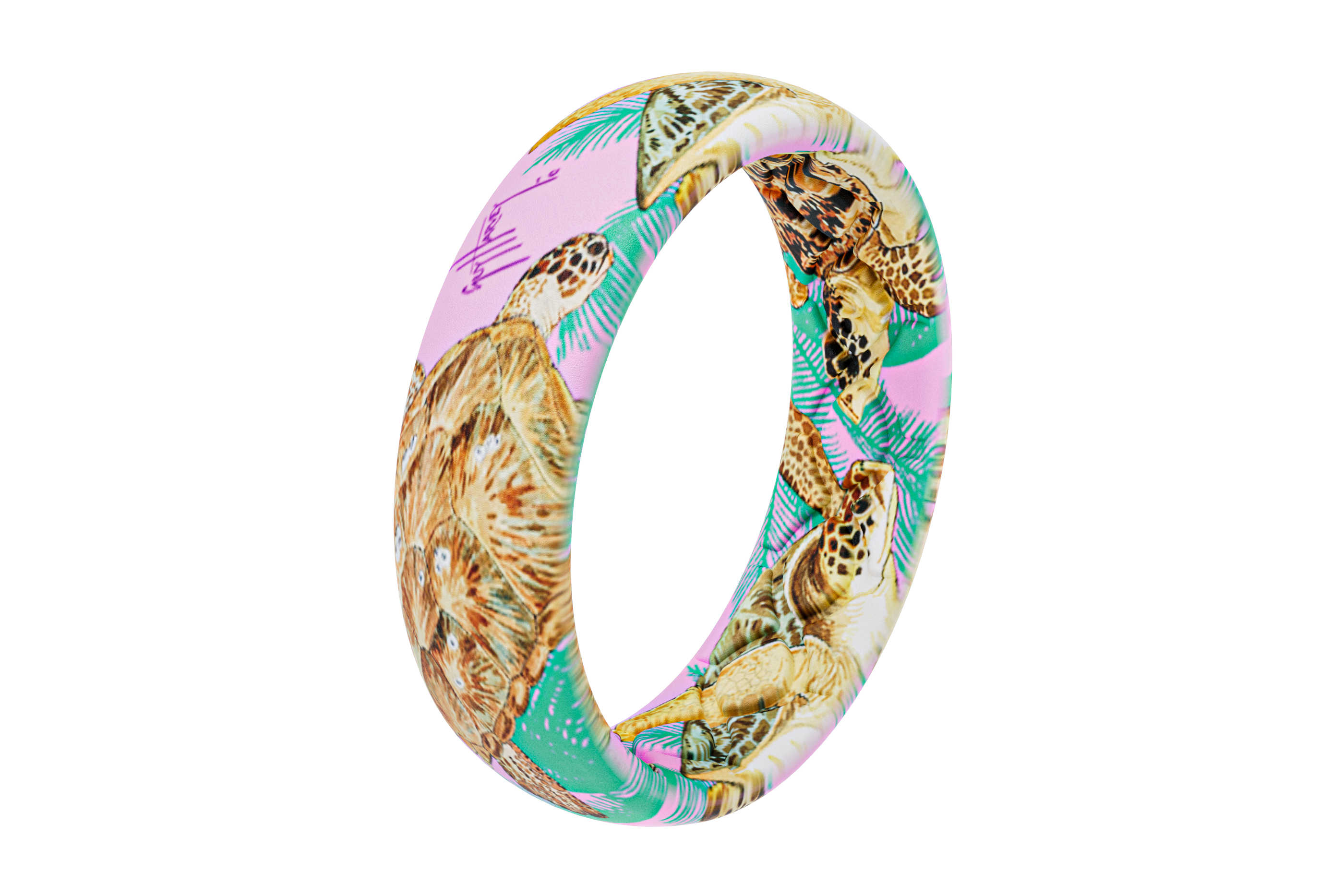 Guy Harvey Turtle Palms Thin Ring