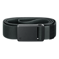 Groove Belt Ultra in Coal Dust with a black buckle on a white background