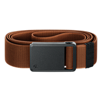Groove Ultra Belt in Field Clay with black buckle on a white background