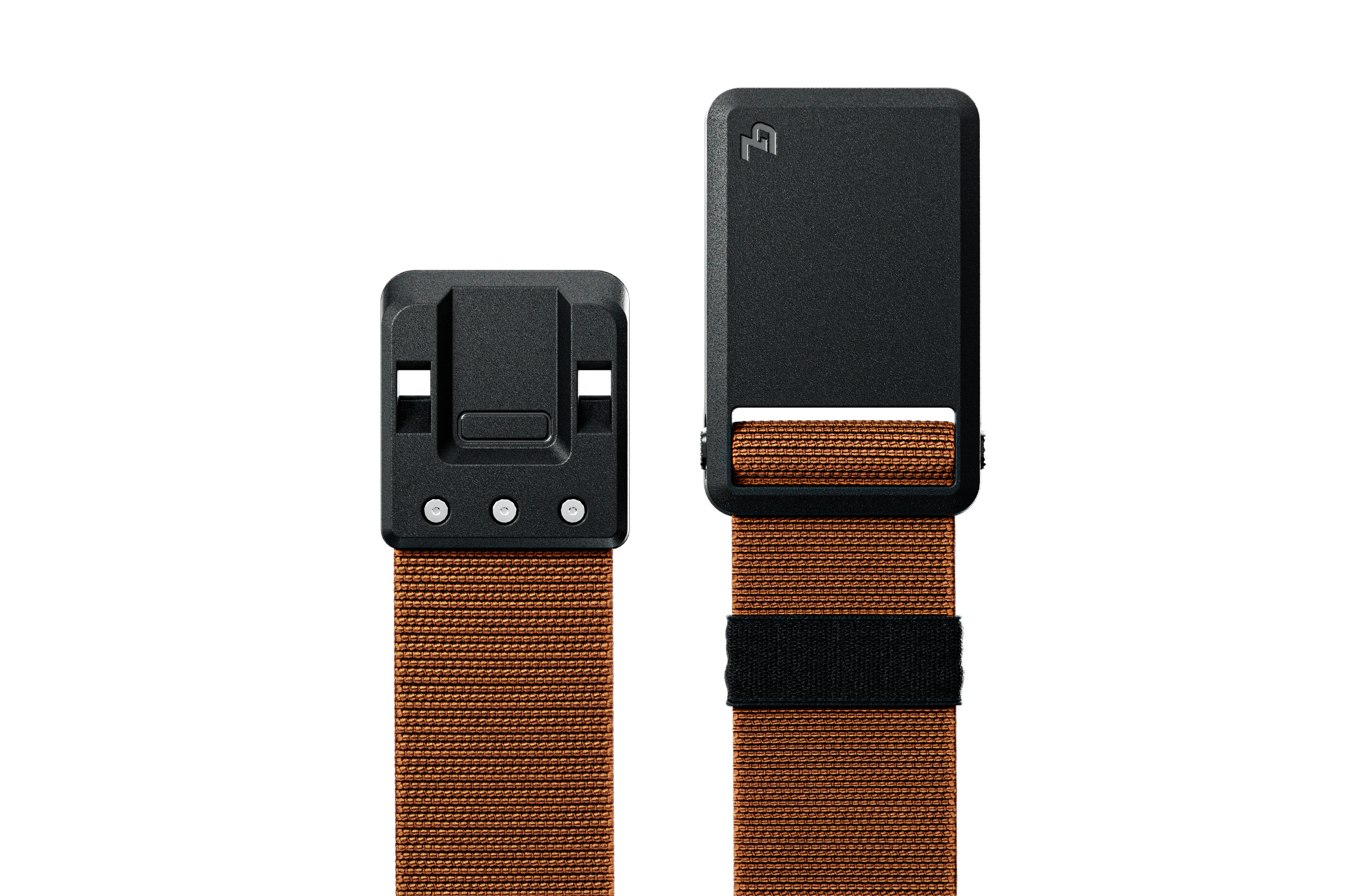 Groove Ultra Belt in Field Clay with black buckle on a white background