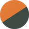 Orange/Moss Green