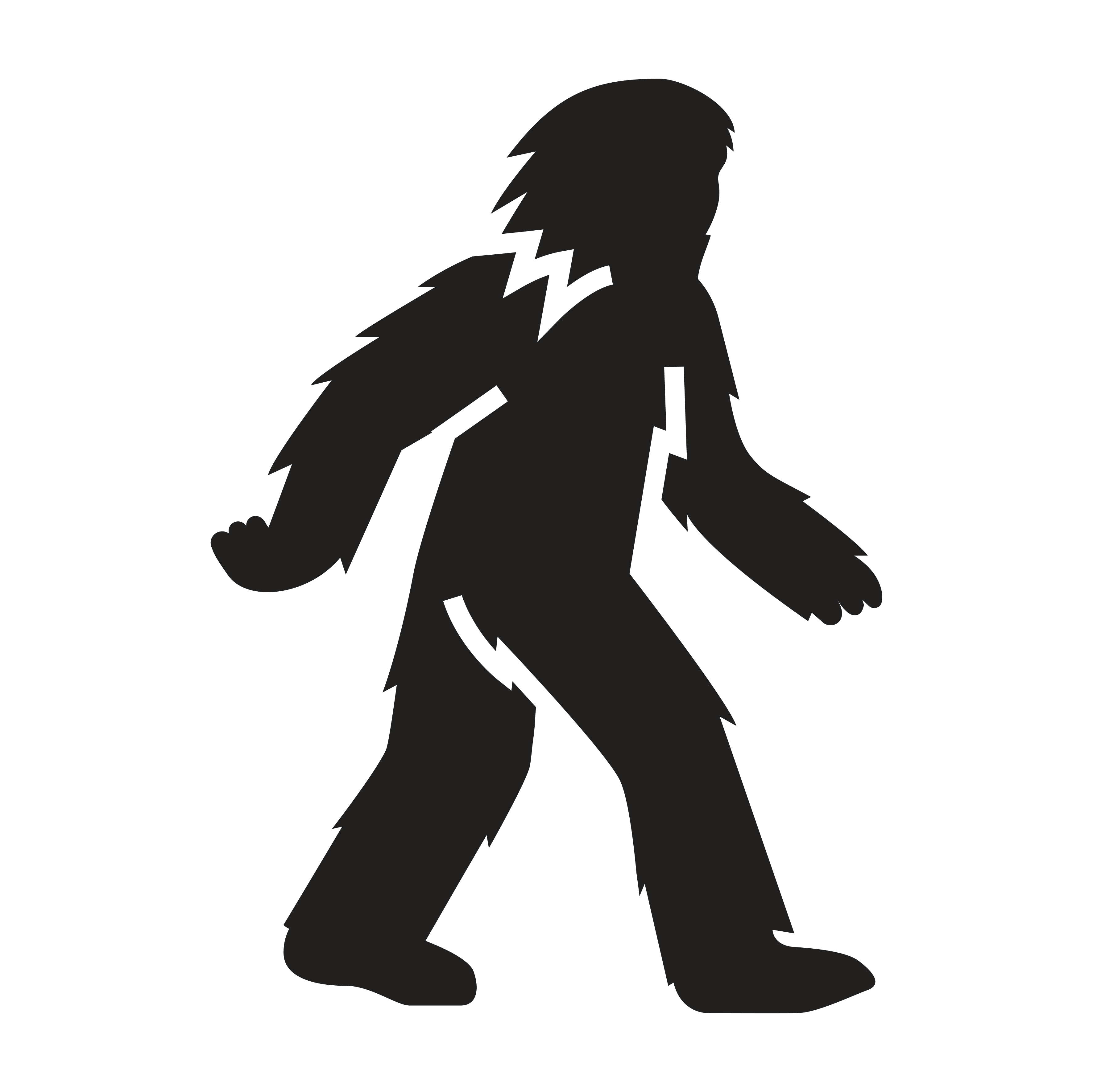 icon of a bigfoot