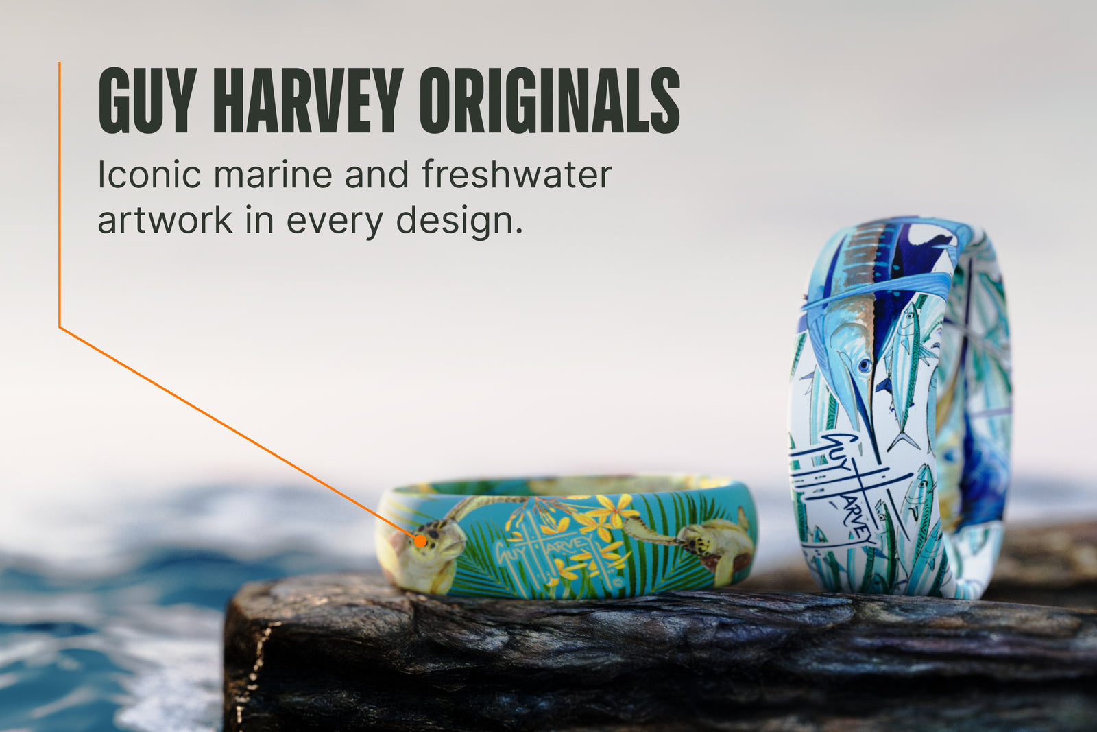 Guy Harvey Trouts Thin Ring image 1