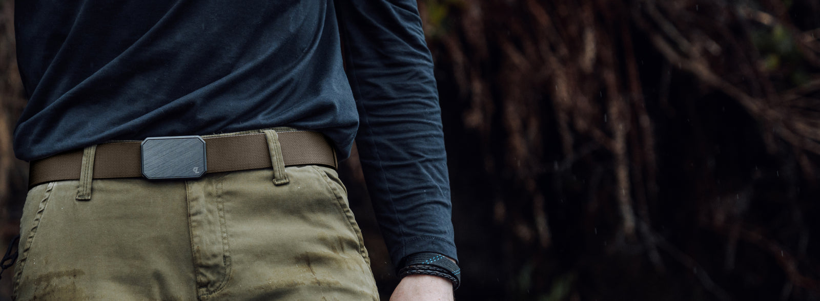 person wearing groove belt