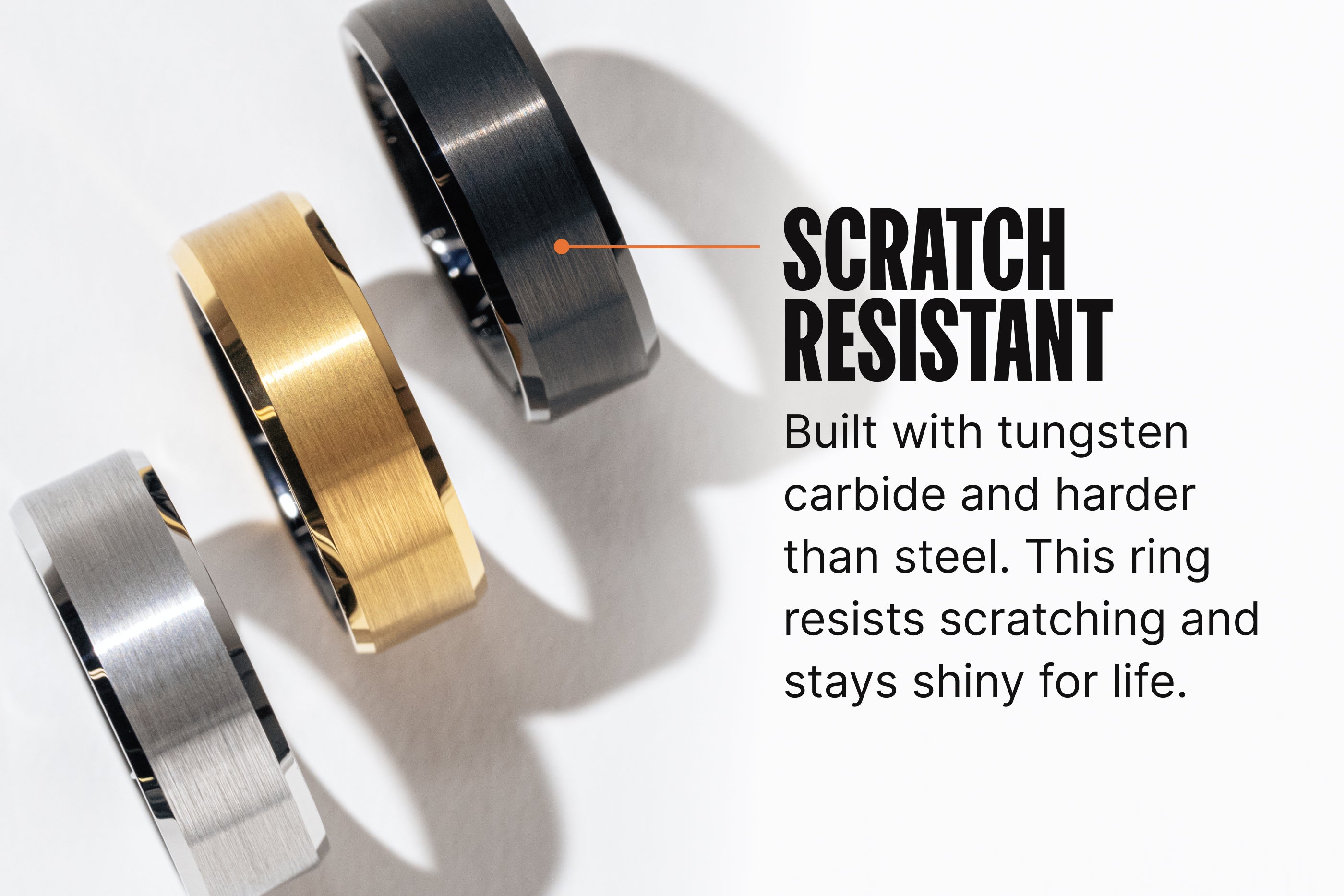 Groove Ring® Tungsten - Platinum