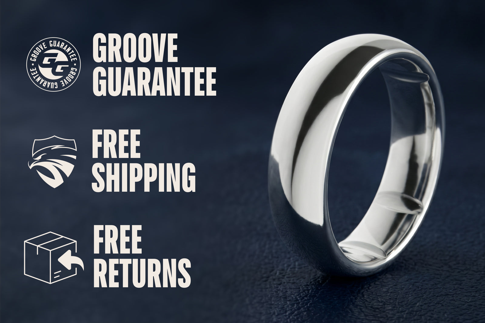 Groove Ring® Tungsten 6mm - Platinum image 5