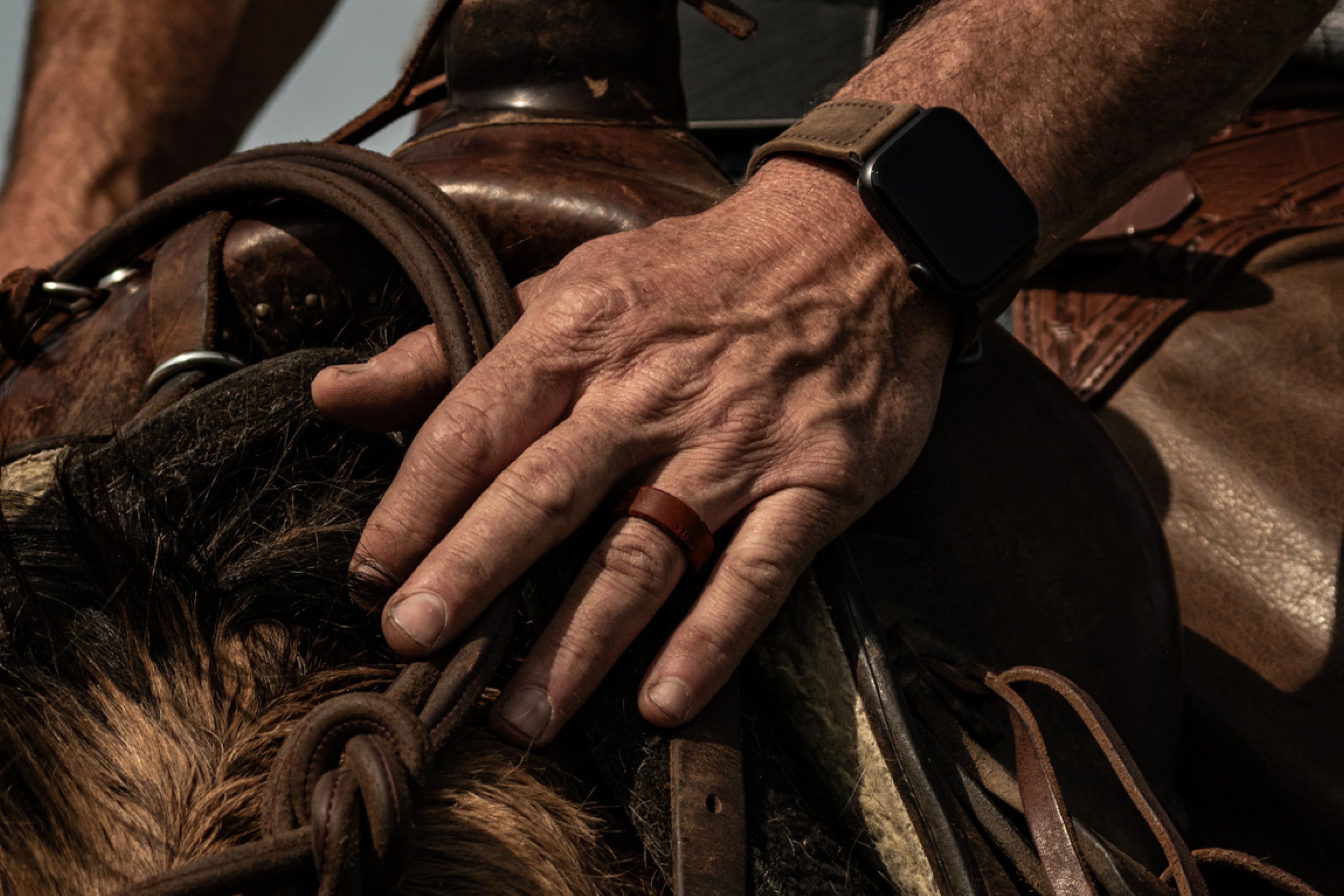 Zeus Edge Saddle Brown Ring