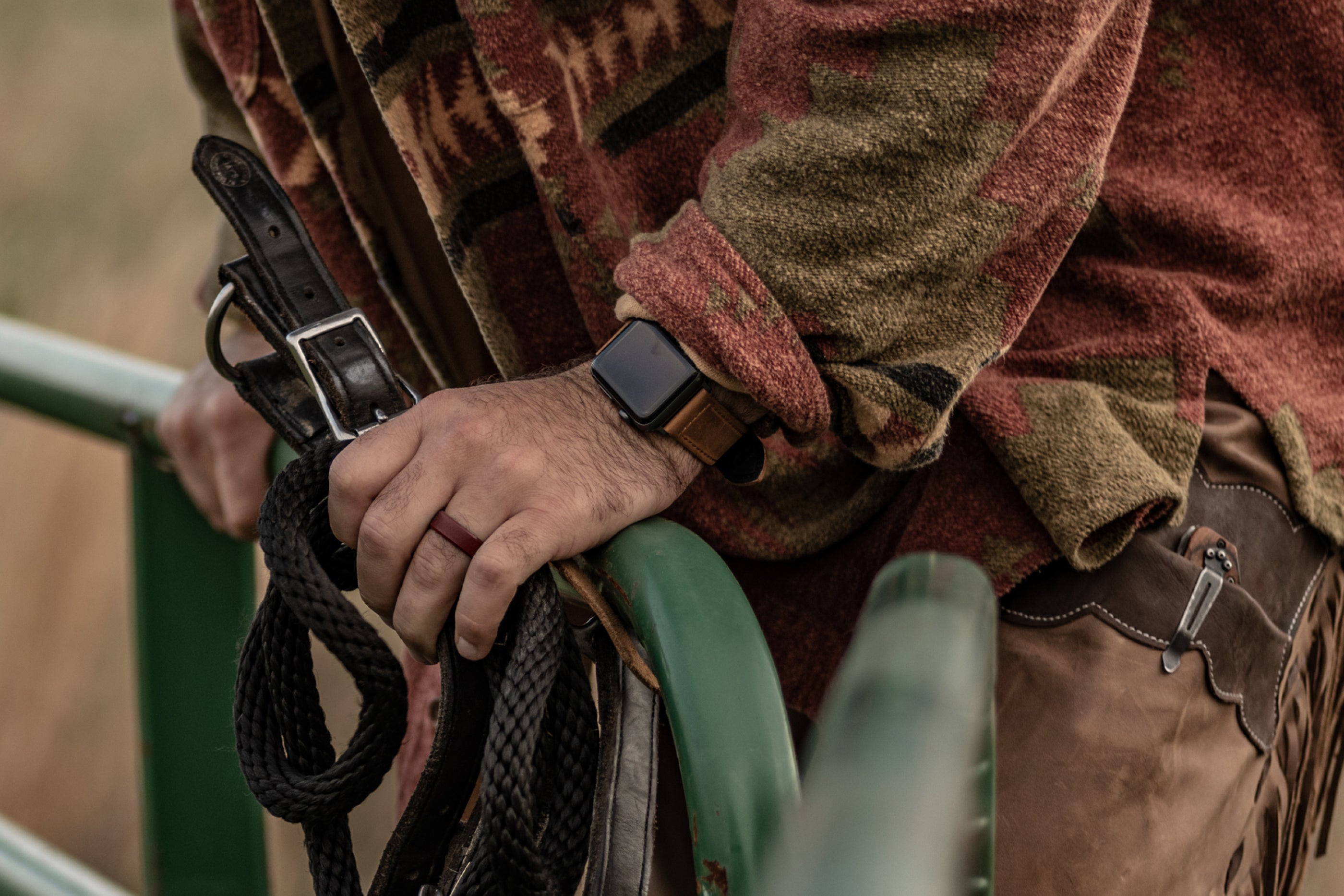 Zeus Edge Saddle Brown Ring