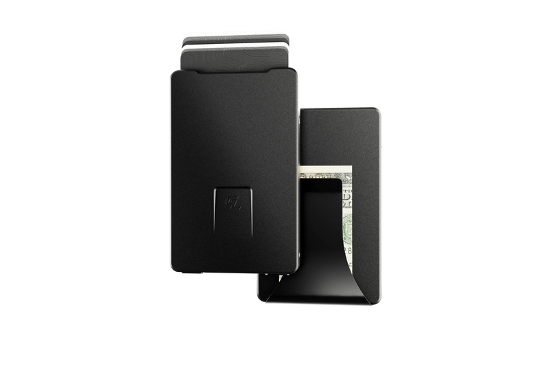 Groove Wallet - Midnight Black With Money Clip View 1