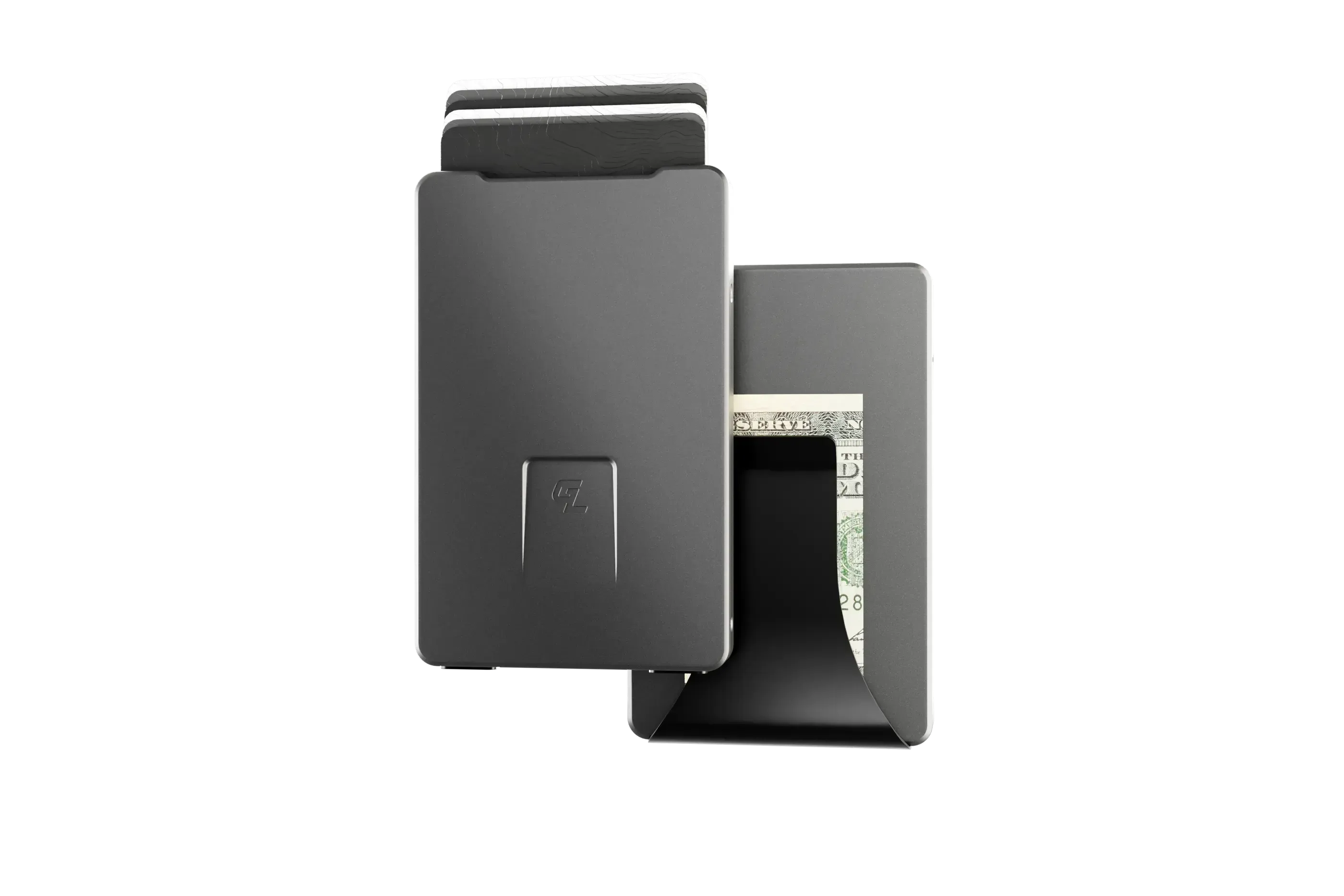 Groove Wallet - Gun Metal With Money Clip View 1