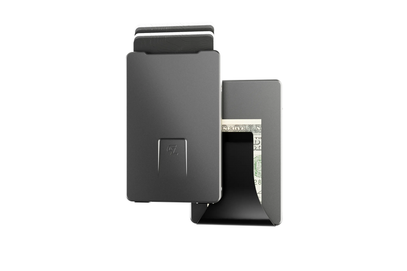 Groove Wallet - Gun Metal With Money Clip View 1