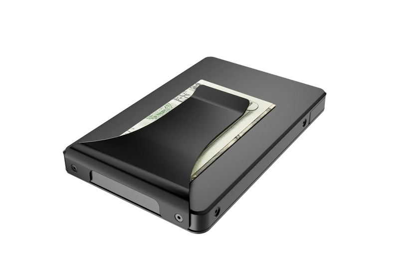 Groove Wallet - Gun Metal With Money Clip View 2