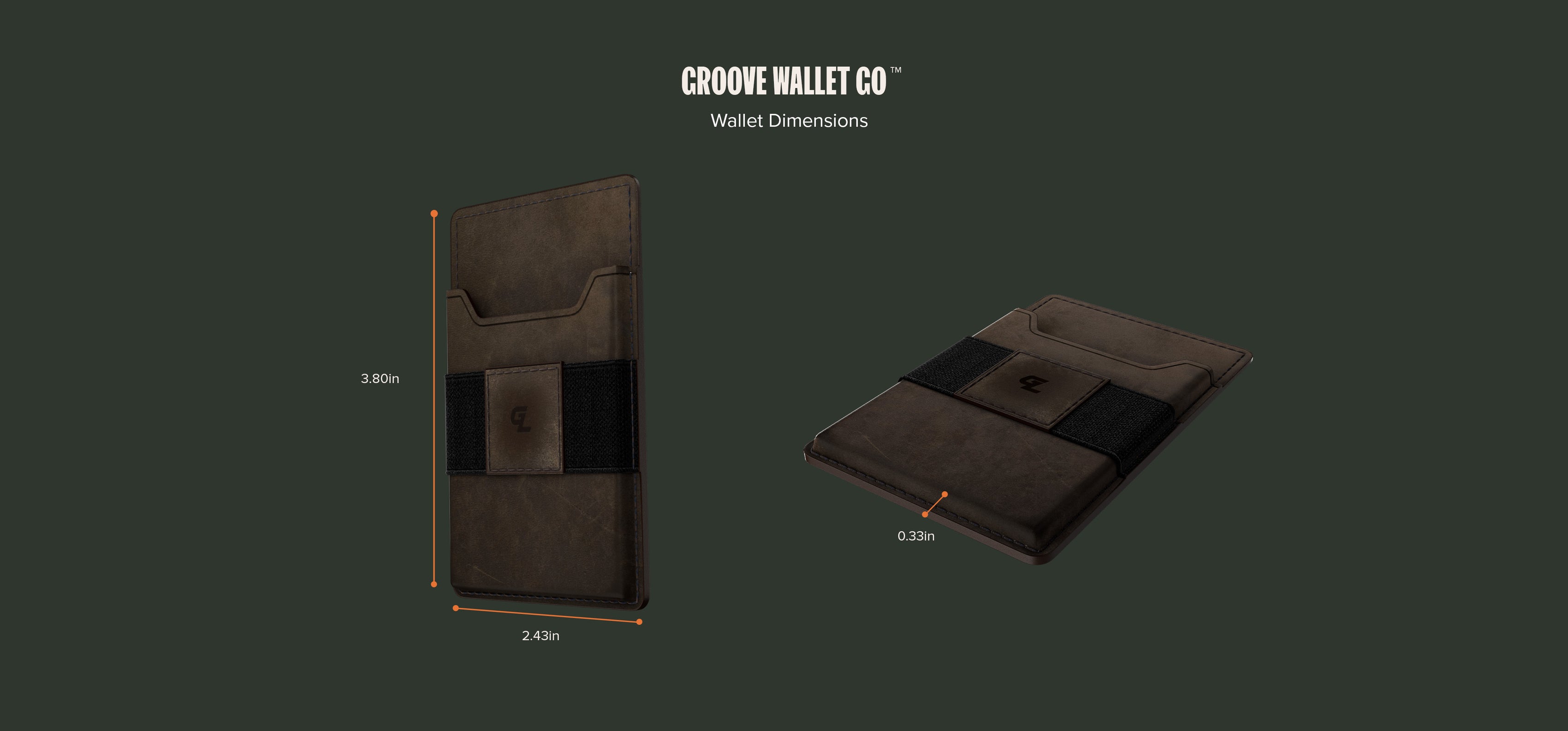 Groove Wallet Go Wallet Dimensions