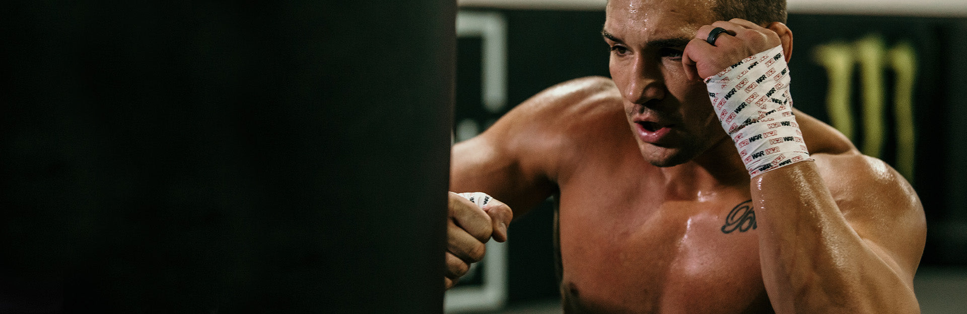 Michael Chandler working out