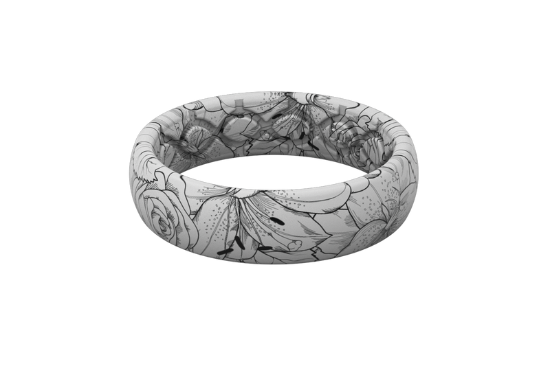 winter rose ring viewed from side