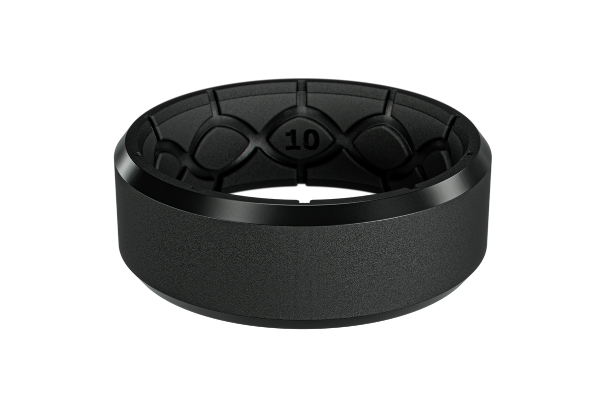 Groove Life Zeus Edge Silicone Ring - Midnight Black