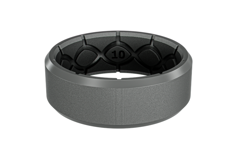 Zeus Edge Deep Stone Grey Ring