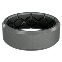 Zeus Edge Deep Stone Grey Ring