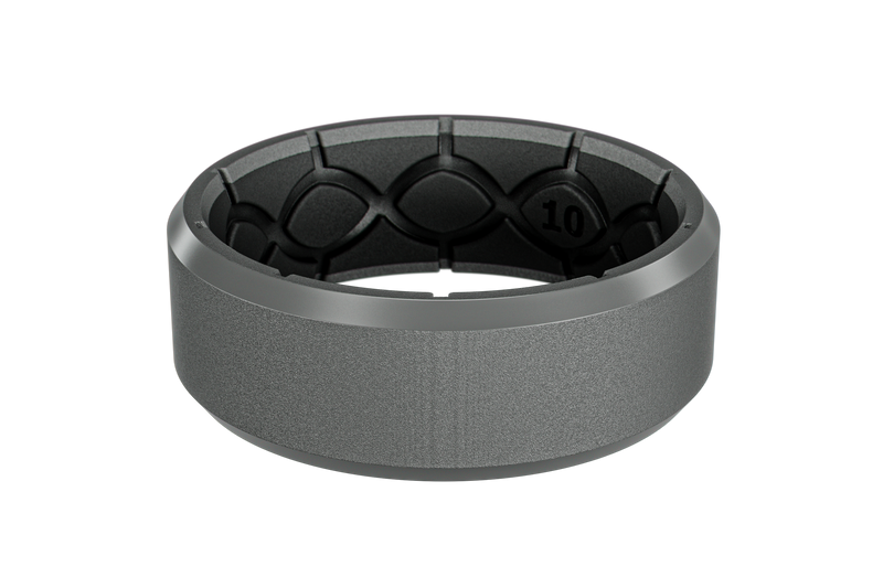 Zeus Edge Deep Stone Grey Ring