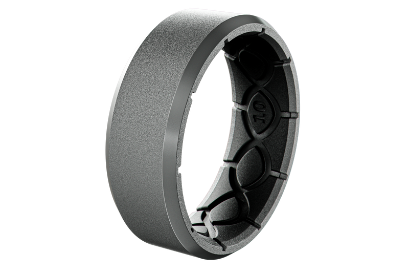 Zeus Edge Deep Stone Grey Ring