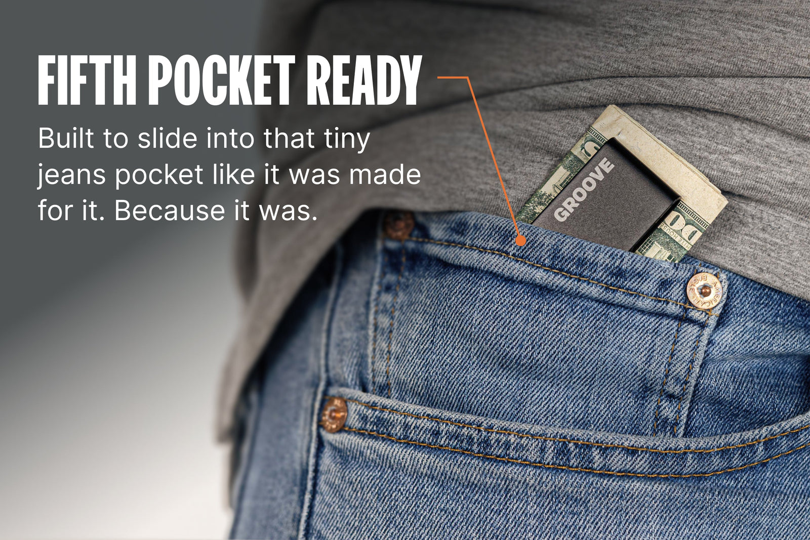 Groove® Money Clip Knife - Black image 2