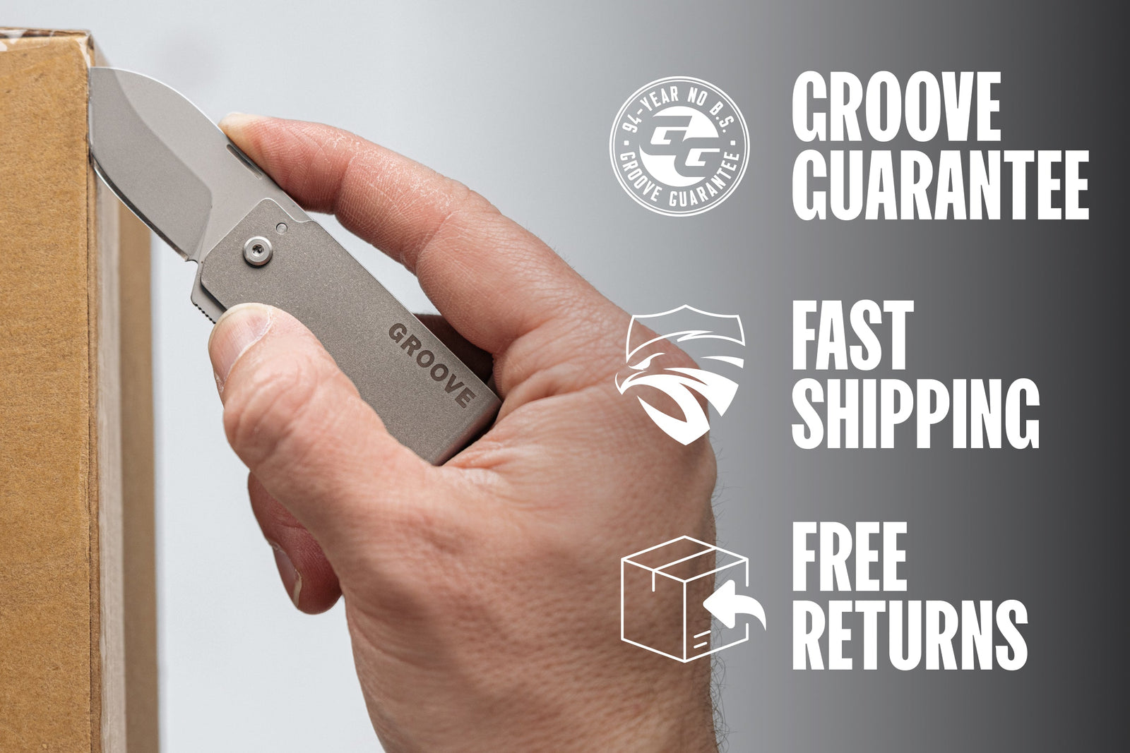 Groove® Money Clip Knife - Black image 6