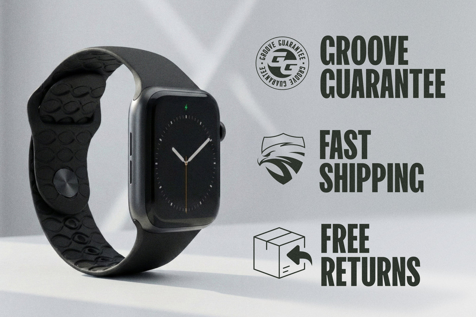 Apple Watch Band Solid Black image 6