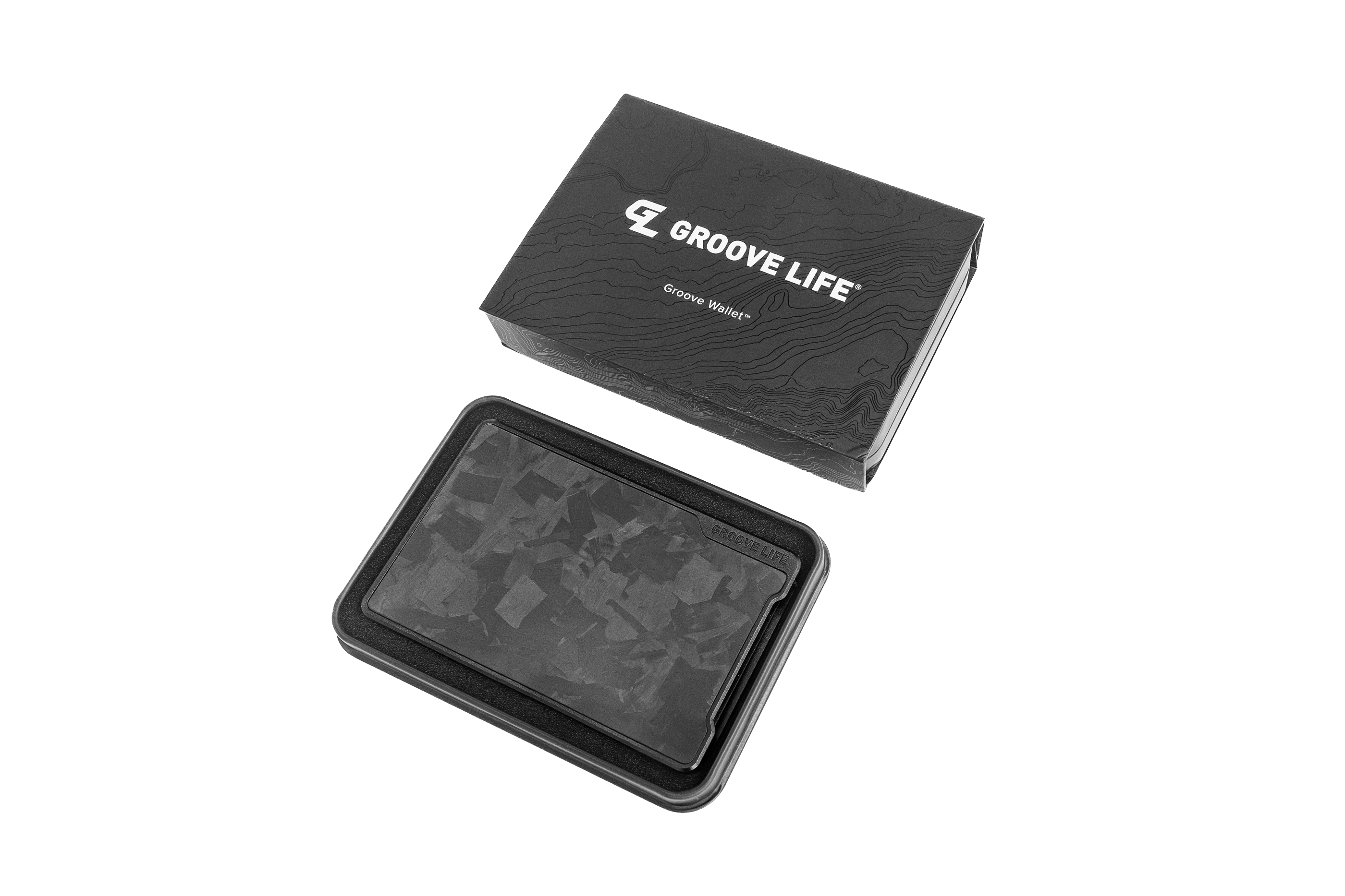 Groove Wallet® Forged Carbon View 3 Money Clip