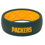Original NFL Green Bay Packers - Groove Life Silicone Wedding Rings front view