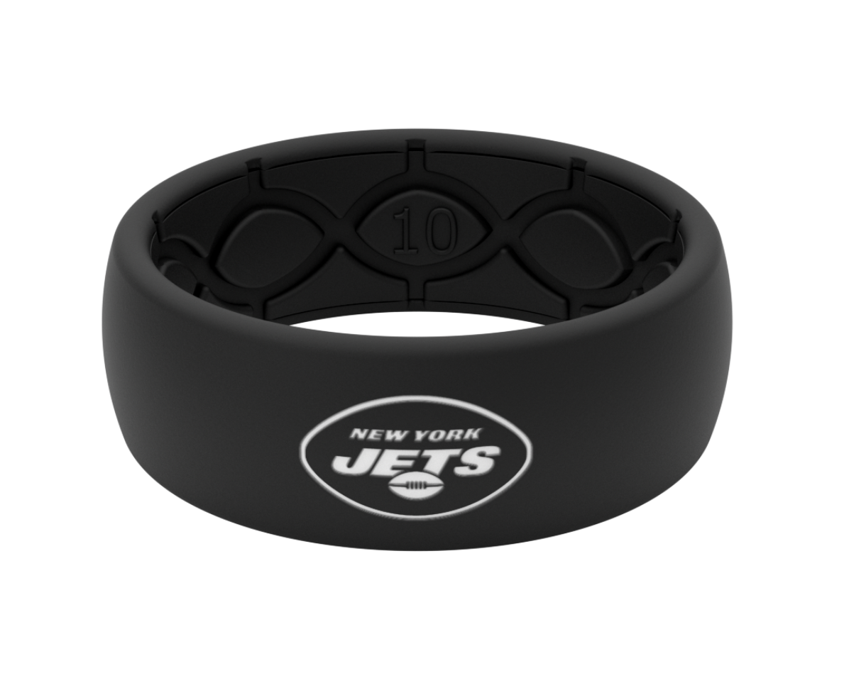 Original NFL New York Jets Black - Groove Life Silicone Wedding Rings