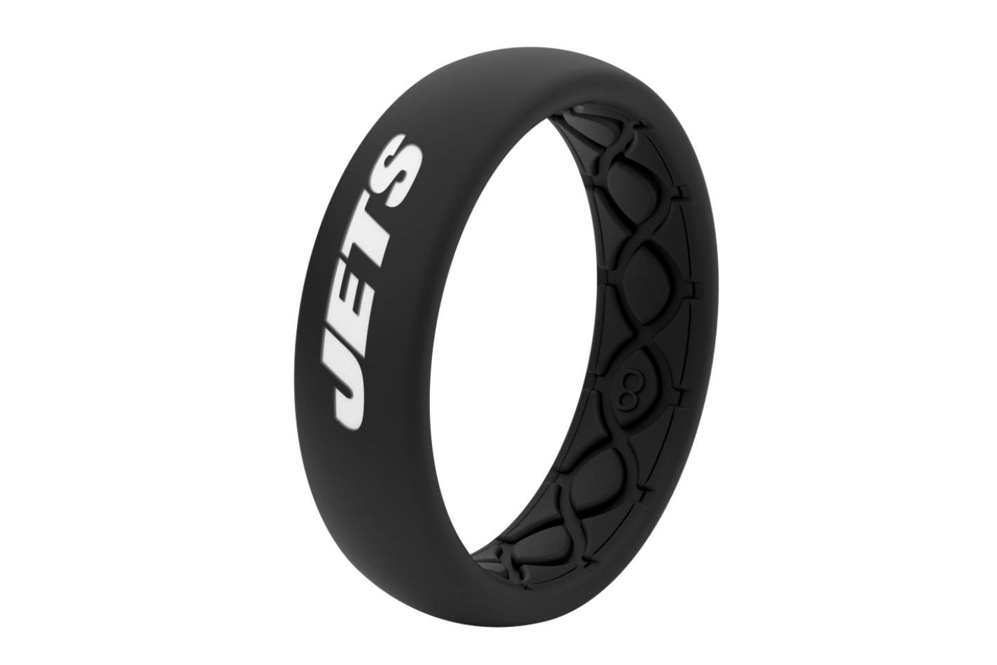 Thin NFL New York Jets Black - Groove Life Silicone Wedding Rings