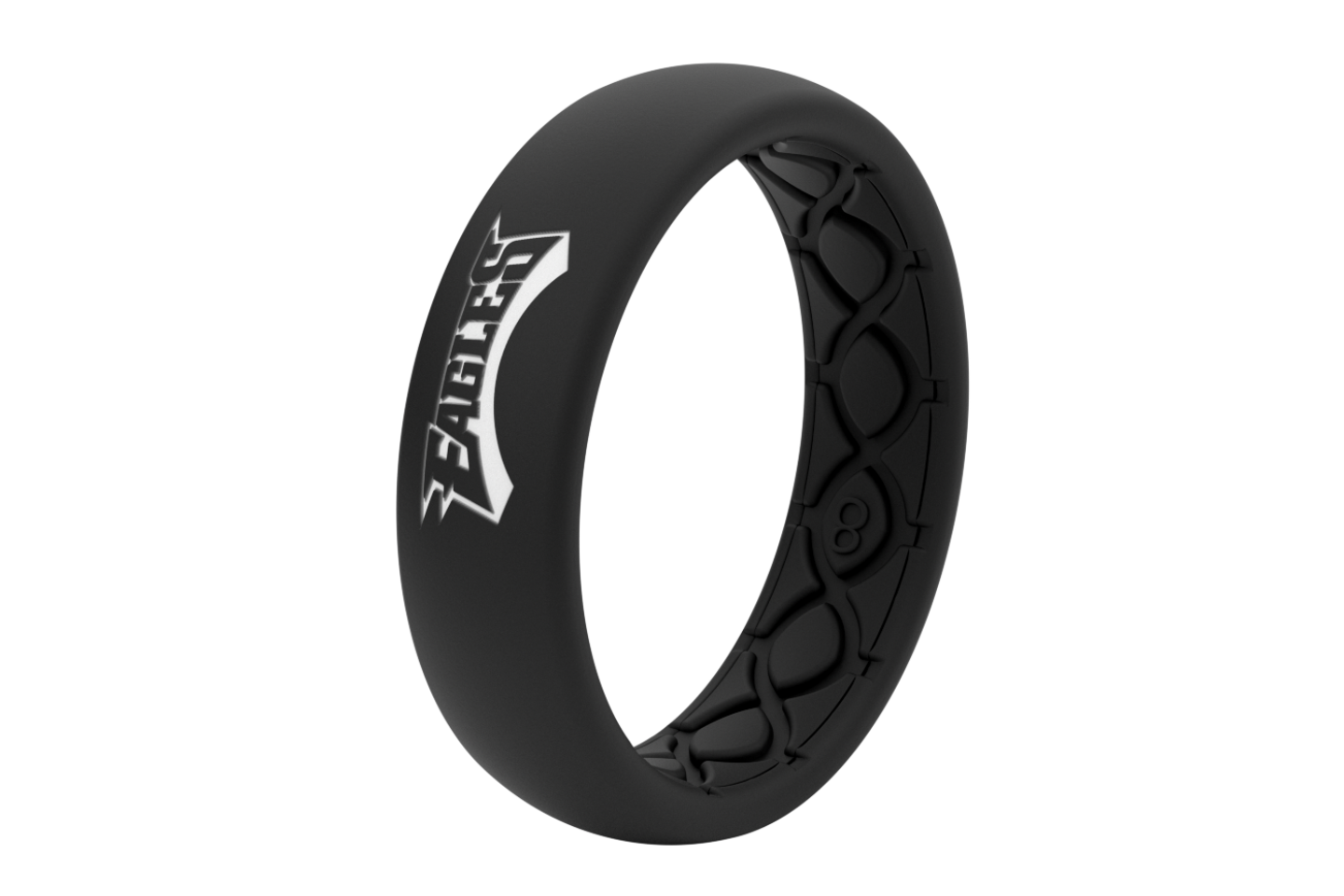 NFL Philadelphia Eagles Black Thin Ring Groove Life