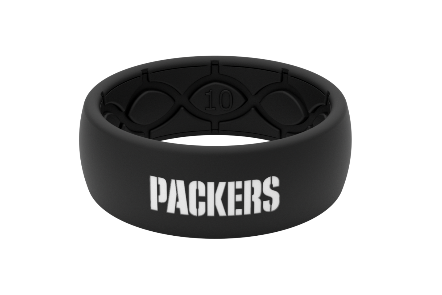 Original NFL Green Bay Packers Black - Groove Life Silicone Wedding Rings