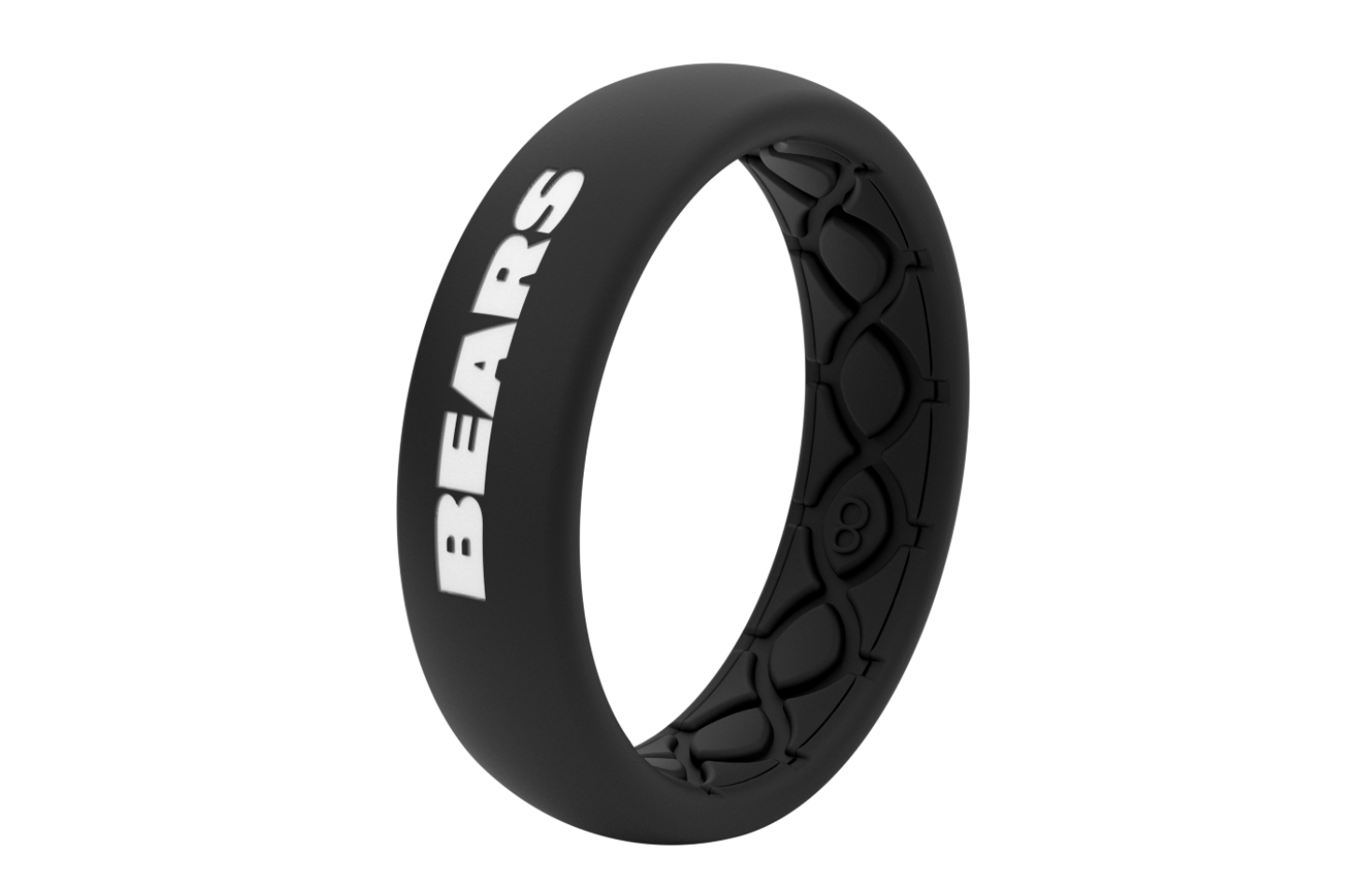 Thin NFL Chicago Bears Black - Groove Life Silicone Wedding Rings
