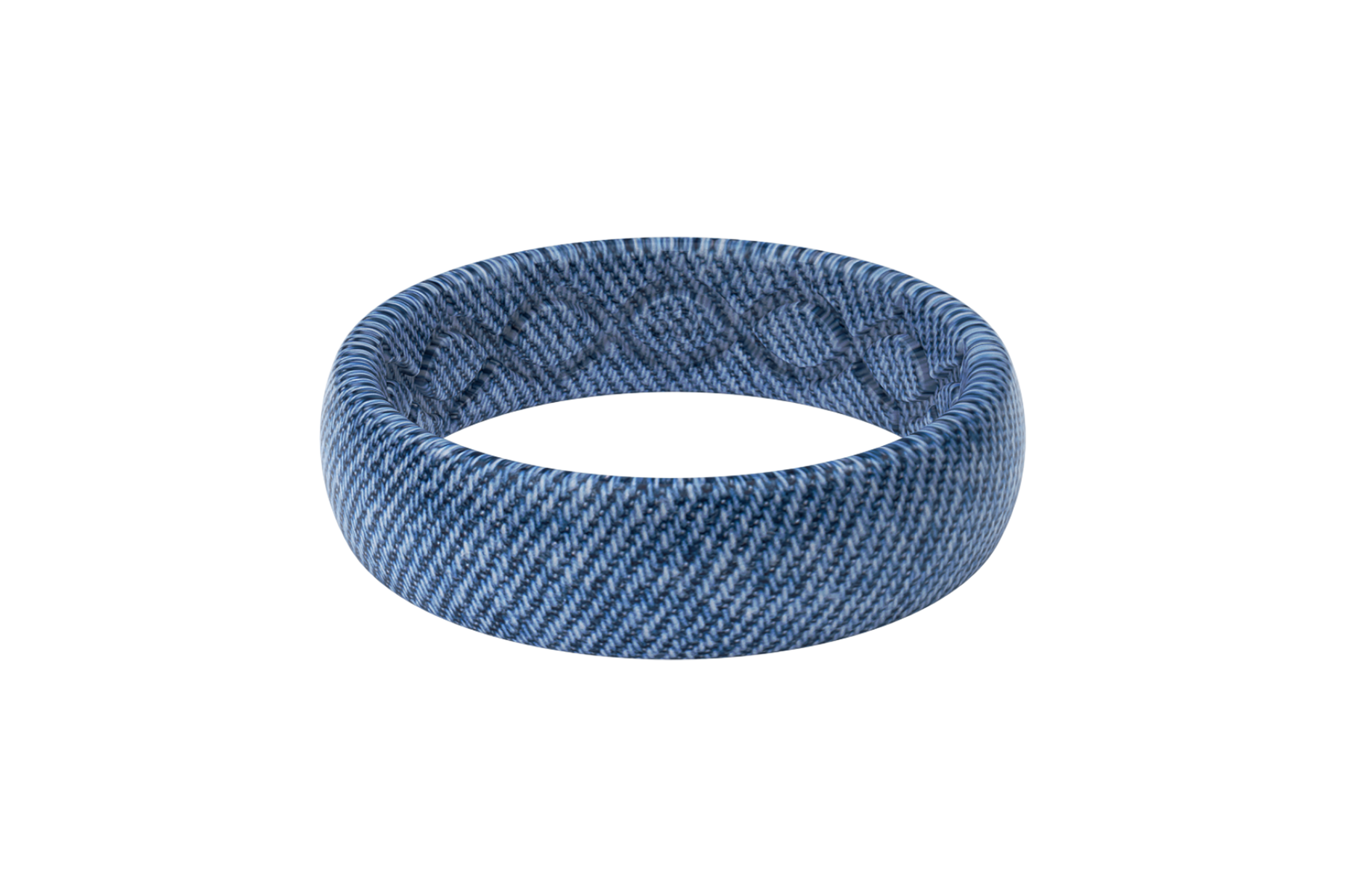 Faded Denim - Thin - Groove Life Silicone Wedding Rings