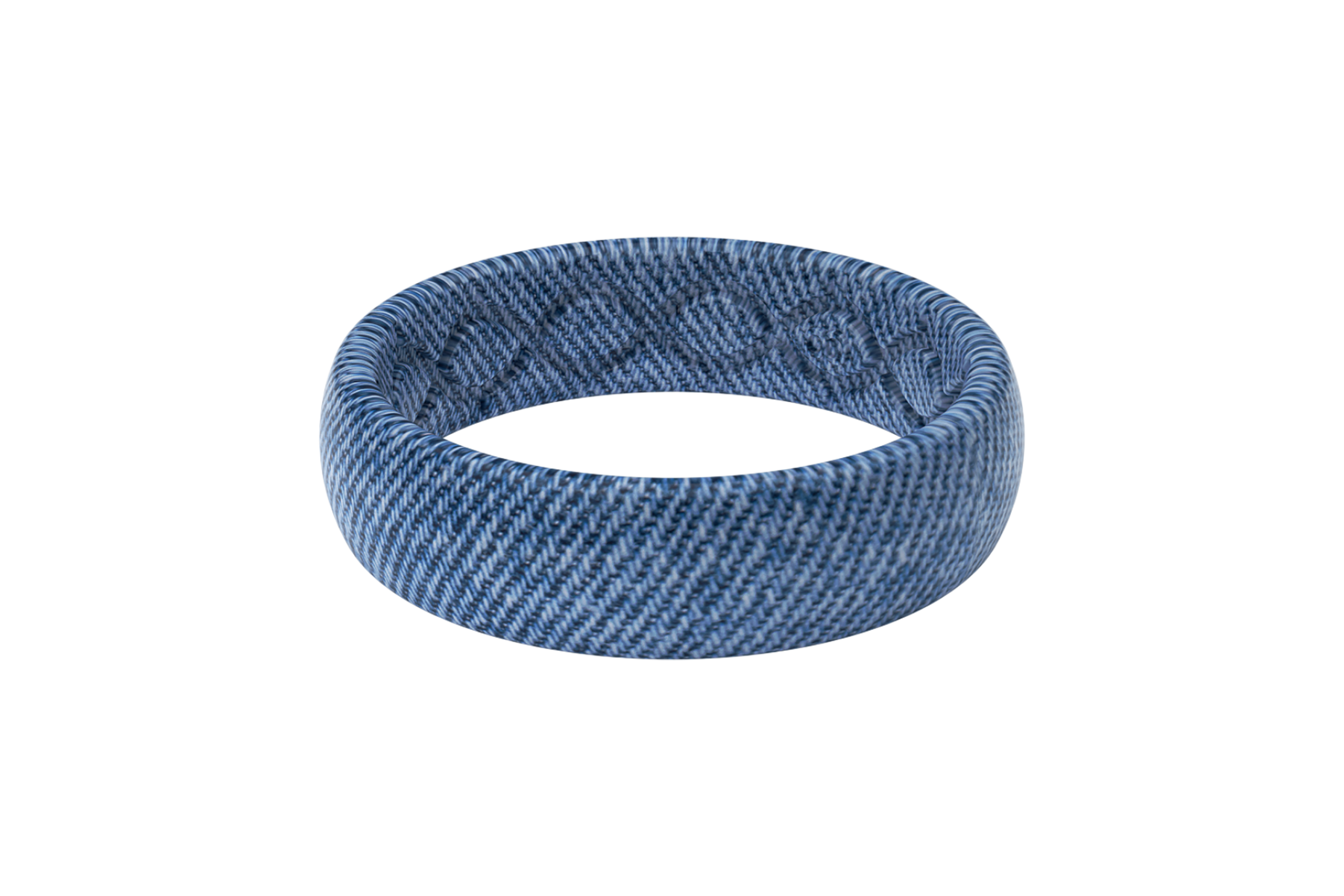 Faded Denim - Thin - Groove Life Silicone Wedding Rings