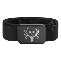 bone collector black belt with gun metal face plate. view 3
