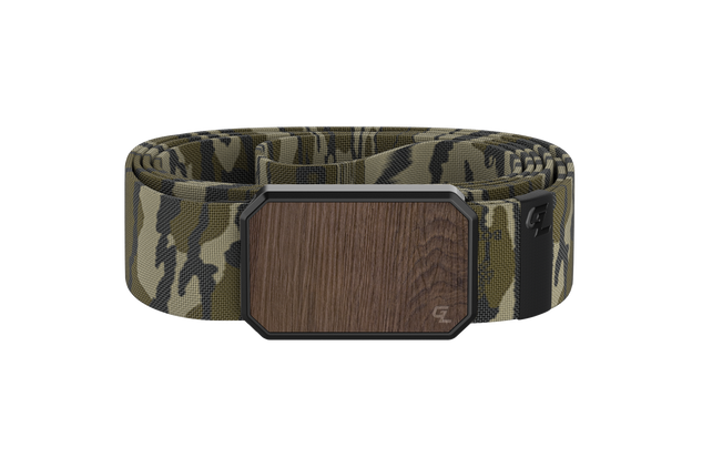 Groove Belt Walnut/Mossy Oak Bottomland  viewed front on